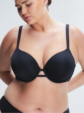 Savage X Fenty MICROFIBER T-SHIRT BRA in Black Caviar